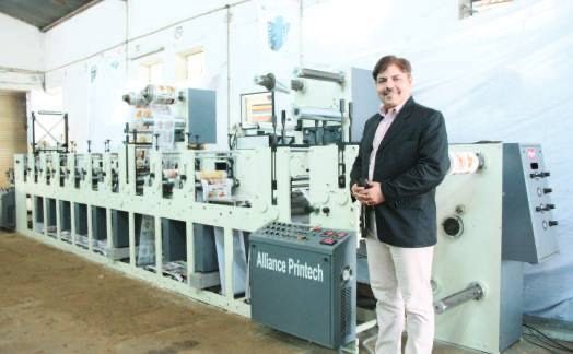 Founder Jatinder Kumar Julka with an Alliance press