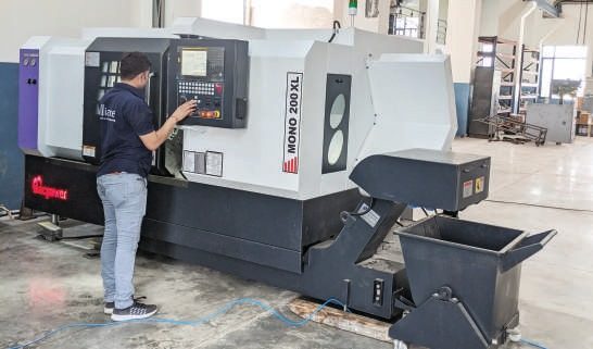 CNC machining in the Alliance machine shop