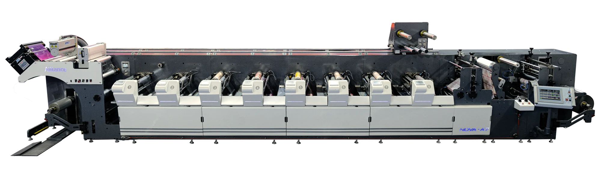 Nova A8 flagship multi-substrate flexo press